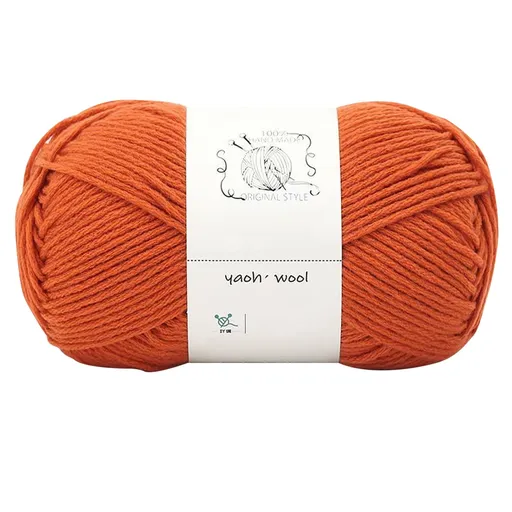 Hand-Knitted Yarn Soft Cotton Yarn 100g Pure White for Hand Knitting Warm Sweater Sofa Cushion Scarf DIY