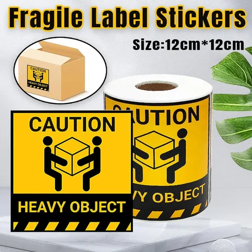 Heavy Duty Warning Label Stickers Handle With Care 300PCS 4.7inch Packaging