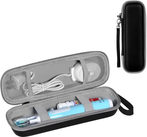 Electric Toothbrush Travel Case - Toothbrush Holder - Toothbrush Storage Box - Protective Cover - Portable Hard Protective Storage Bag - Toothbrush Travel Case - Suitable for Oral B - Black