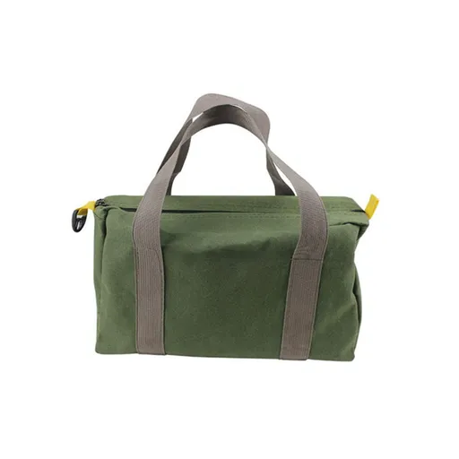 12 Inch Canvas Tool Bag, Wide Mouth Tool Bag, Large Capacity Tool Storage , for Storage Wrenches Pliers Tools (Green - 12 inch)