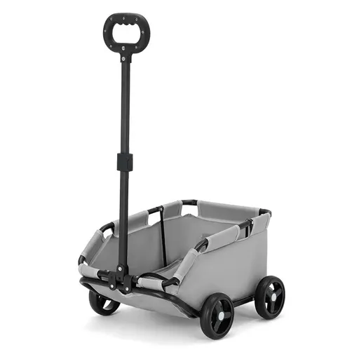 Foldable Pet Travel Wagon Lightweight Portable for Small Dogs Gray