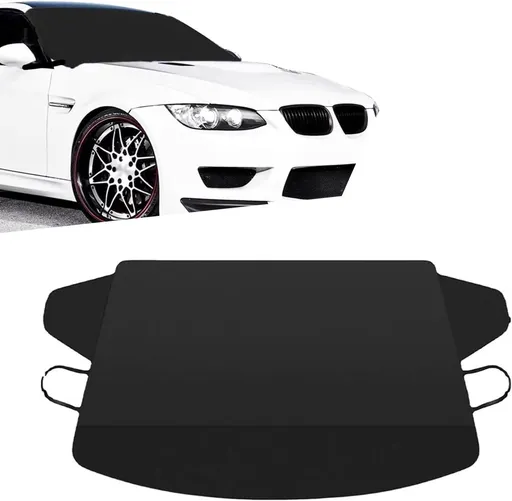 Car Window Protection - Windproof and Snowproof - 600D Oxford Fabric Windscreen Protection - Universal Type - Suitable for most cars