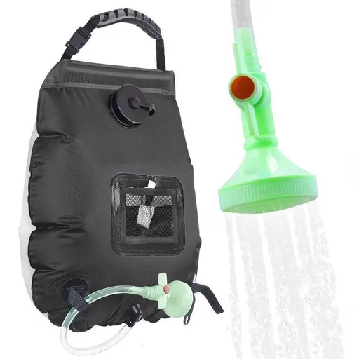 20L Solar Shower Bag - Black