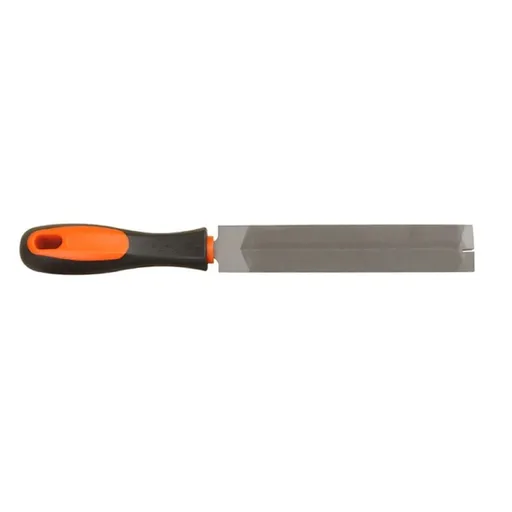Fine Tooth Steel File - 260mm Woodworking & Grinding Tool with Ergonomic TPR Handle | Heat-Treated for Durability | 28mm File Width | 1-Pack