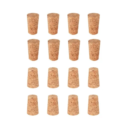 32 Pack #1 Tapered Cork Stoppers - Soft Wood Corks for & Bottles - DIY Craft Corks for Wedding Favors, Parties & Home Brewing (1-1/4" x 3/4")