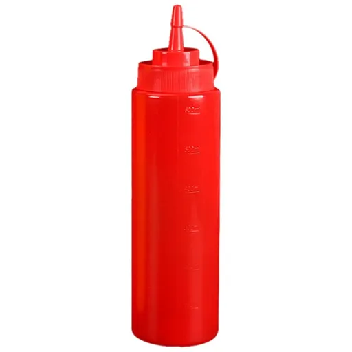 Storage Box Condiment Bottles For Liquids 24Oz Bottle | Plastic Condiment Bottles For Syrup Ketchup Dressing Oil | Squirt Bottles For Liquids