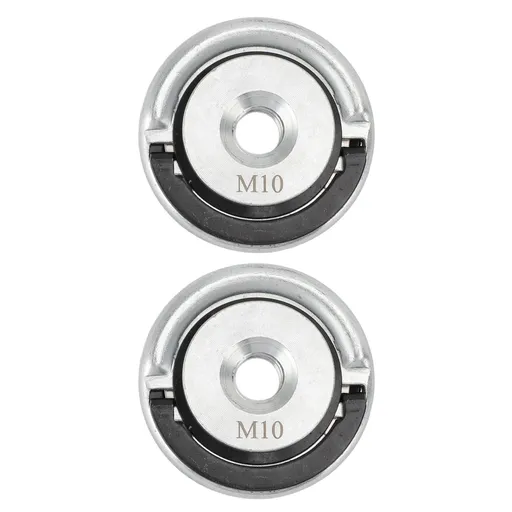 2pcs Angle Grinder Flange Nut Carbon Steel Quick Release M10 Grinder Locking Nut for Cutting Disc