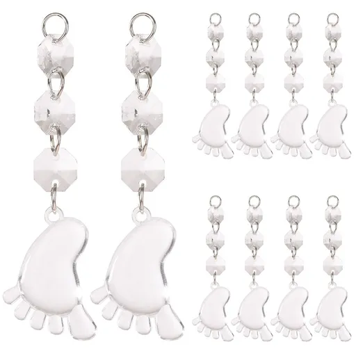 DIY Transparent Acrylic Ball Bead Hanging Pendant Decoration Ornament Accessory (G)