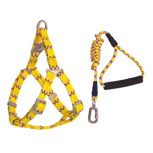 Zichen Nylon Pet Chest Strap 0.6 Drawstring Yellow 1.2 strap +2.5 chest back