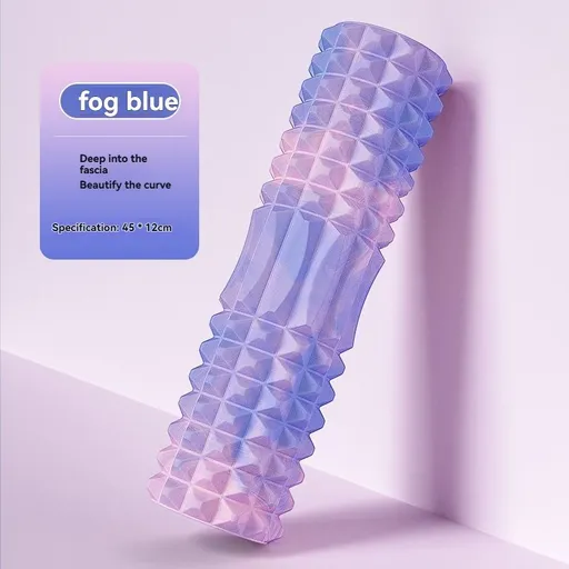 Foam Massage Roller Medium Firmness Roller Deep Tissue Massage Roller Neck - Foggy blue - Size 12-45cm