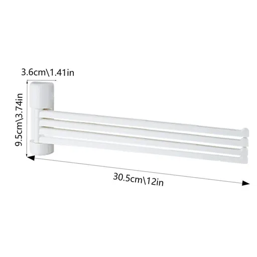 Swivel Towel Rack Towel Racks Holder for Bathroom Accessories Bathroom Swivel Towel Holder Free fourpole Pivot