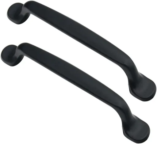 Cabinet handles, children's room handles, cabinet knobs, drawer pulls for wardrobes, kitchen handles - aluminum alloy - 2 pieces - (post spacing 96 mm)