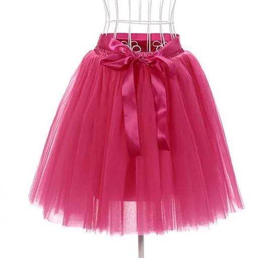 House Of Dasein Tulle Princess Tutu Skirt Women - Magenta