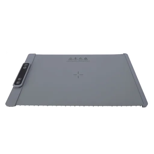 Electric Warming Tray Full Surface Heating Rollable Portable Silicone 3 Temperature Settings Versatile Food Warmer 60°C-100°C for Gatherings Parties Grey