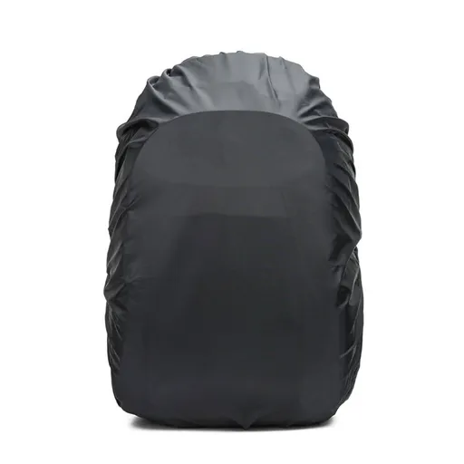 Waterproof Rain Cover for Large Camping and Cycling Backpack with Pull Rod, Dust and Mud Cover for School 55-65L black