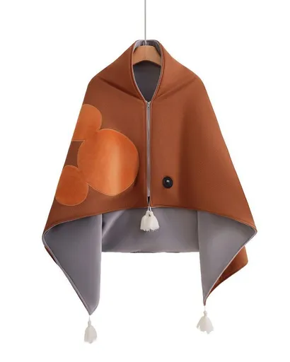 Heating Shawl - Brown