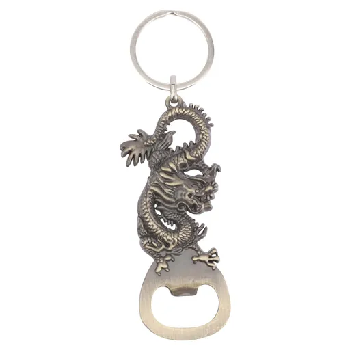 Dragon Bottle Opener Keychain: Novelty Metal Bottle Opener Accessory for Men Boyfriend Car Keys Pendant