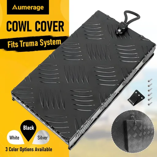 RV Truma Cowl Cover Black Checker Aluminum Universal Flue Vent Truma Hotwater AU