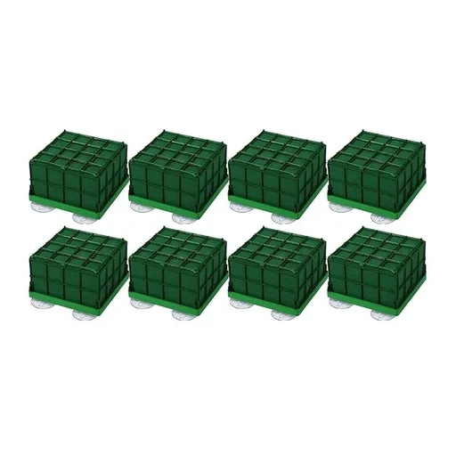 8 Pieces Cage Floral Foam for Flowers Square Floral Foam Cage Flower Holder with Floral Foam for Flowers Cage