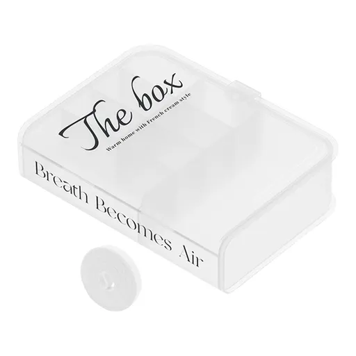 Desktop Organizer Box Data Cable Storage Case Plastic Book Design Home Decoration for Line Earbud Transparent