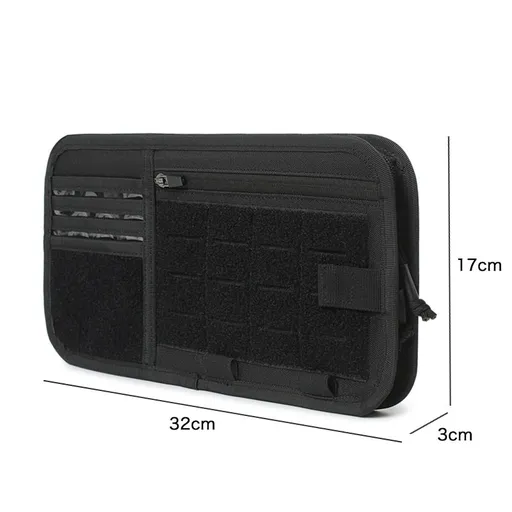 Car Sun Visor Storage Bag PVC Glasses Holder Black