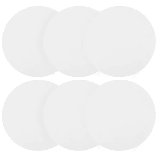 6PCS Round Canvas Boards White Premium Art Supplies for Painting Hobbyists Classroom Practice and Creative Projects