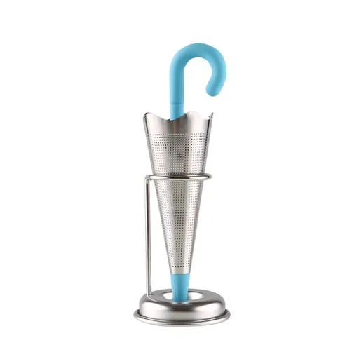 Creative Umbrella Tea Infuser Silicone Stainless Steel Tea Bag Leaf Filter Tea Strainer Teaware Teapot Accessory Kitchen Gadgets