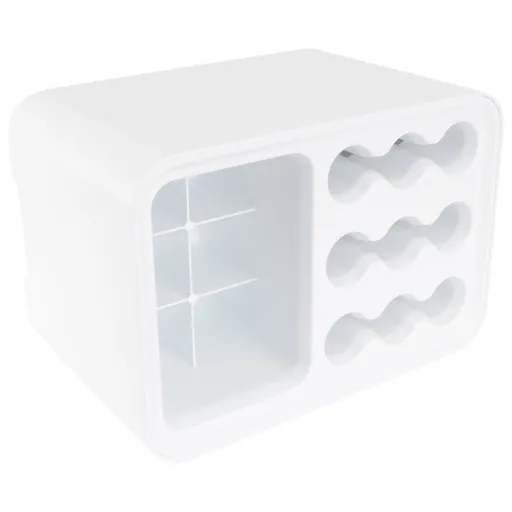 Wall Mounted Umbrella Holder Shelf for Storage Bag, White Ps