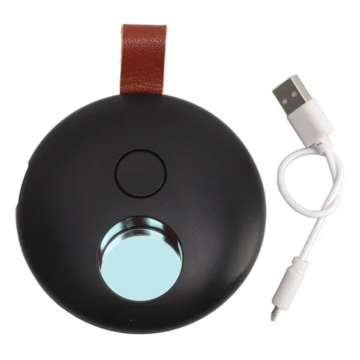 Infrared Detector 3 Speed Flashing USB Rechargeable Built in 100mAh Battery Portable Professional Bug Detector for Travel Black