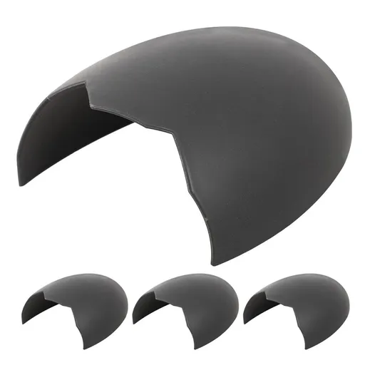 4-Pack Black Reptile Hides for Terrarium, Easy to Clean Snake and Lizard Habitat Accessories