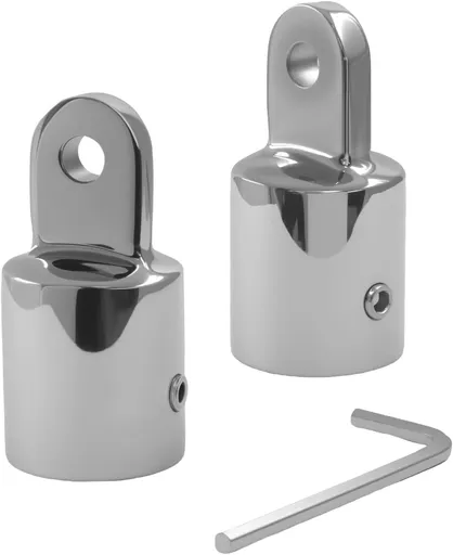 Bimini Top Cap 316 Stainless Steel 7/8 Inch Round Tubing Polished Finish