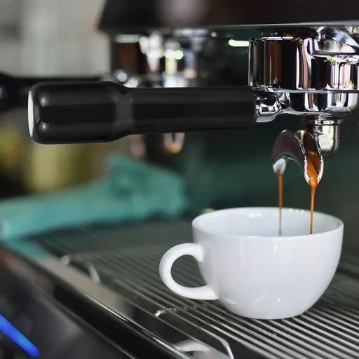 Black Handle Replacement for Coffee Machines, Easy to Install with Comfortable Grip Design