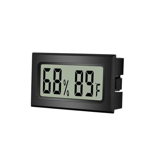 Reptile Thermometer Hygrometer Meter Indoor Temperature Gauge Fahrenheit ℉ Mini Digital Humidity for Outdoor Office Humidors Jars Incubators Guitar Case (1)