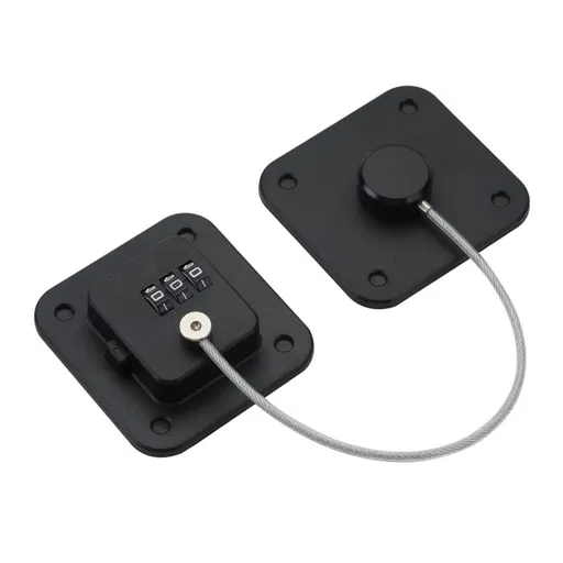 Refrigerator Combination Lock 3 Digital Password Baby Child Safety for Drawers Cabinets Furnitures Toilet Easy Installation Black