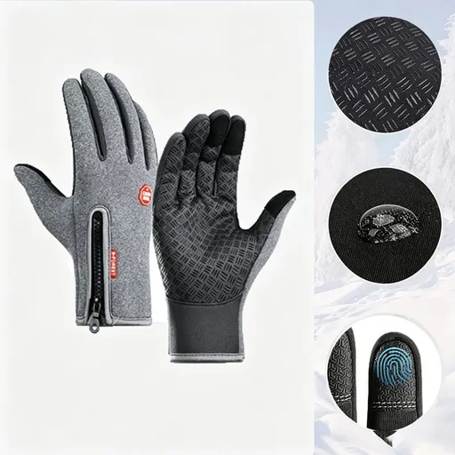 Upgraded Thermal Cycling Gloves - Grey M