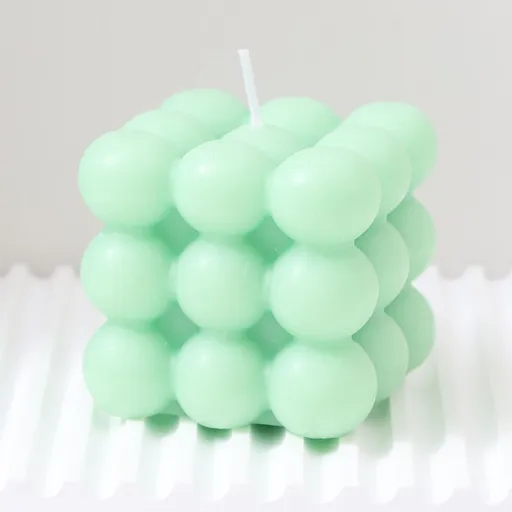 3Pcs green Rubik's Cube Scented Candle Home Decor Ornaments