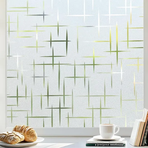 Window film - 45x200cm - anti-glare window film - Window privacy film - static window film - frosted glass decorative static sticker - Sun protection and Insulating - Self-adhesive - window film - Frosted glass