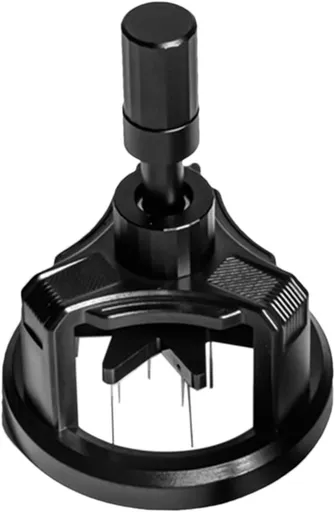 Manual coffee press - Magnetic coffee preparation tool - Coffee maker accessory - Non-slip prong mixer - Countertop - Workstation - Coffee preparation - Homemade coffee grounds cleaner - 58 mm coffee press