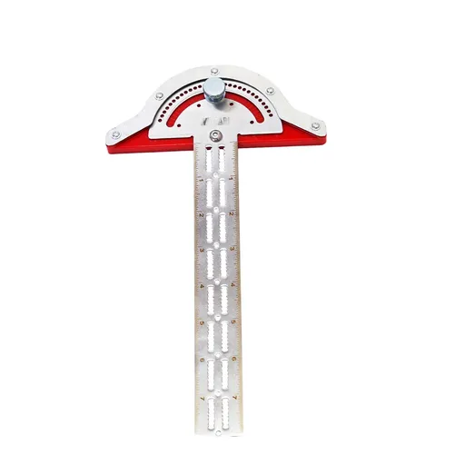 Woodworkers Edge Ruler,Angle Finder Woodworking Design Ruler with Protractor Degrees Adjustable Protractor 10inch