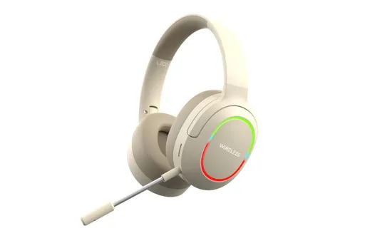 Wireless Gaming Headset Headphone with Microphone Volume - Khaki