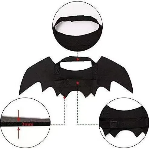 Bat Wing Party Accessory Party Supplies Halloween Costume Themed Birthday - Black - Size 75-36cm