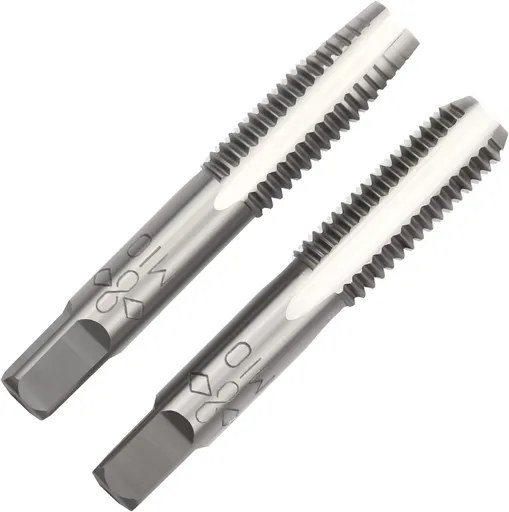 M10 X 1.5 Metric Hand Tap, Right Hand M10 X 1.5mm Threading Hand Tap 1Pair