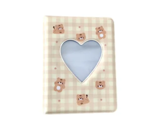 3 Inch 40 Pockets Card Book Waterproof Mini Cartoon Animal Photo Album Storage Pouch Dormitory Supplies