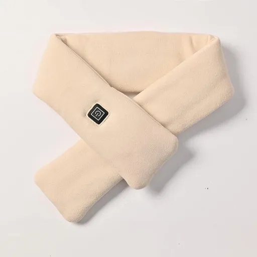 USB Rechargeable Graphene Heated Neck Warmer Off-white