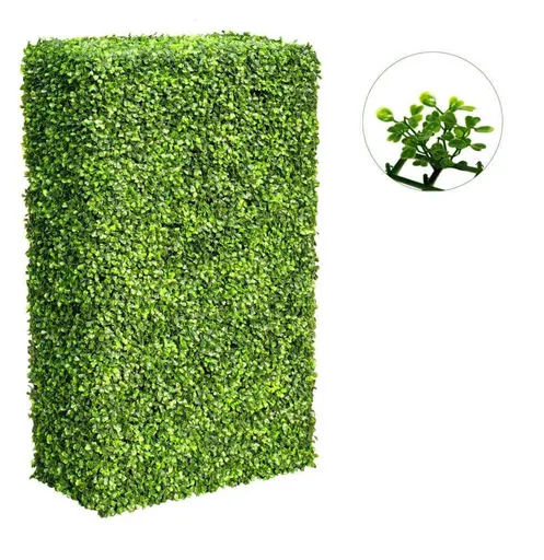 Large Portable Mixed Boxwood Hedge UV Resistant 100cm Long x 200cm High