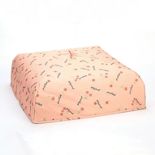 2 Pack Blue Cherry Foldable Thermal Insulated Food Cover (XL 50 x 50 x 15cm) - Dustproof & Insect-Proof Kitchen Dish Protector