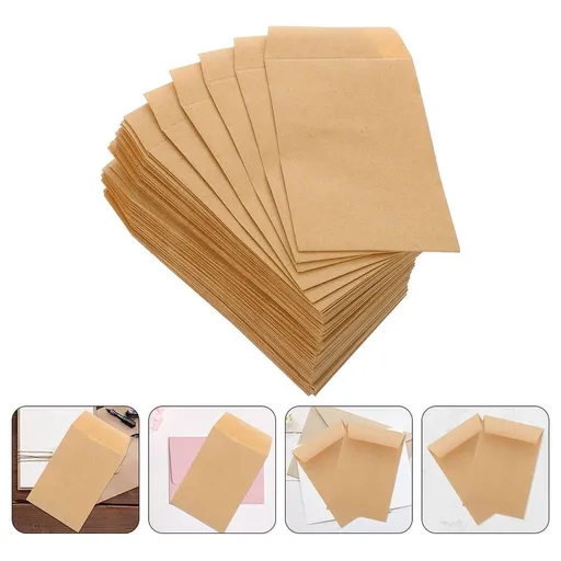 120-Pack Small Kraft Paper Envelopes for Seeds, Plants, and Storage - Blank Envelopes for Organizing