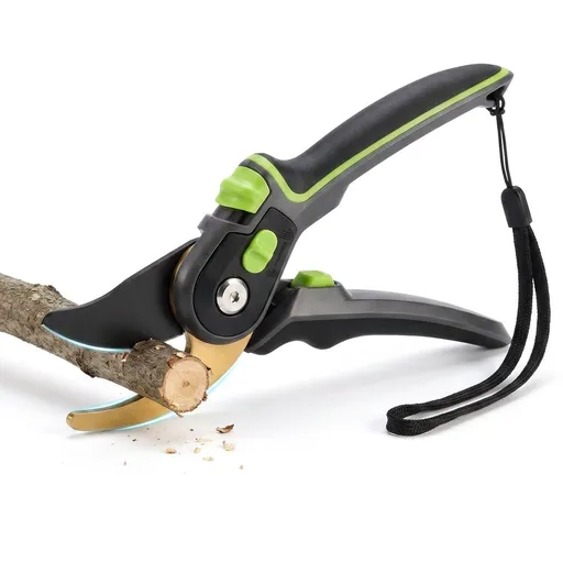 Pruning Shears, Professional Gardening Scissors with Safety Lock and SK5 Steel Blade Precise Gardening Clippers for 1 Inch Branch Shrub Rose