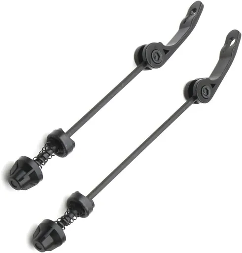 Road Mountain Bicycle MTB Wheel Hub Front and Rear Skewers Quick Release Clip Bolt Lever Axle QR 145/180 mm, a Pair