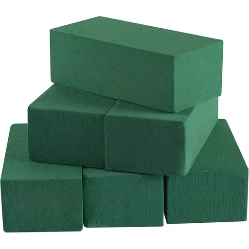 1 Pcs Floral Foam, Wet and Dry Floral Foam Blocks Flower Arrangement Kit for Fresh or Silk Artificial Flowers (Green, 9L x 4W x 3H)
